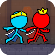 down Red and Blue Stickman 2 (Unlimited Lives)