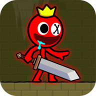 down Red Stickman (Unlimited Gold)