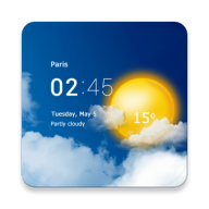 down Transparent clock & weather (Premium Unlocked)