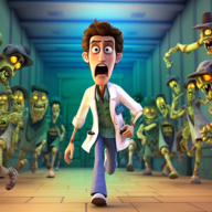 down Zombie Hospital Tycoon (Unlimited Money And Diamond)