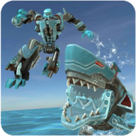 down Robot Shark (Unlimited Upgrade Points)